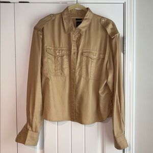 Gap Cropped Utility Shirt - TALL